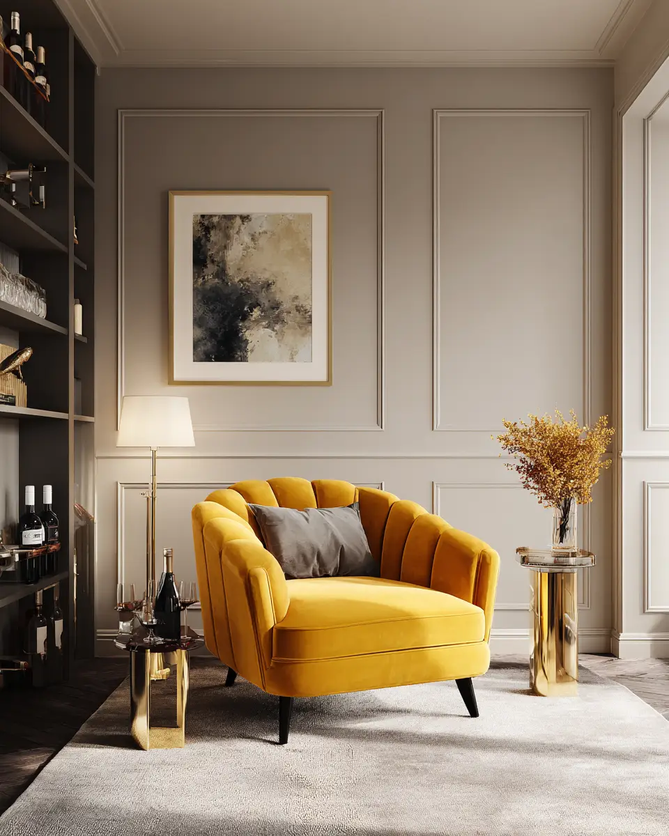 Mustard Yellow Living Room Decor Ideas