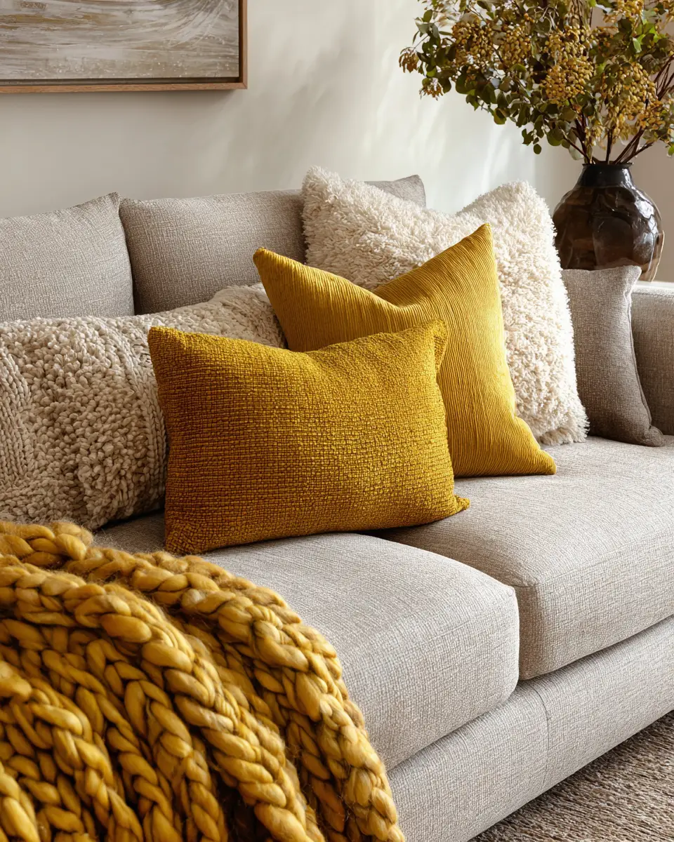 Mustard Yellow Living Room Decor Ideas