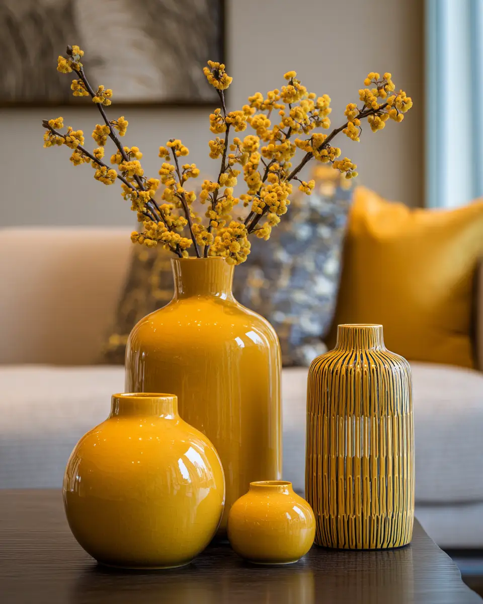Mustard Yellow Living Room Decor Ideas