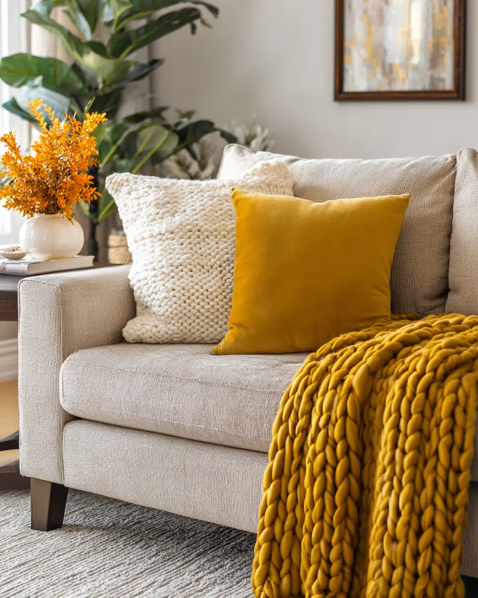 Mustard Yellow Living Room Decor Ideas