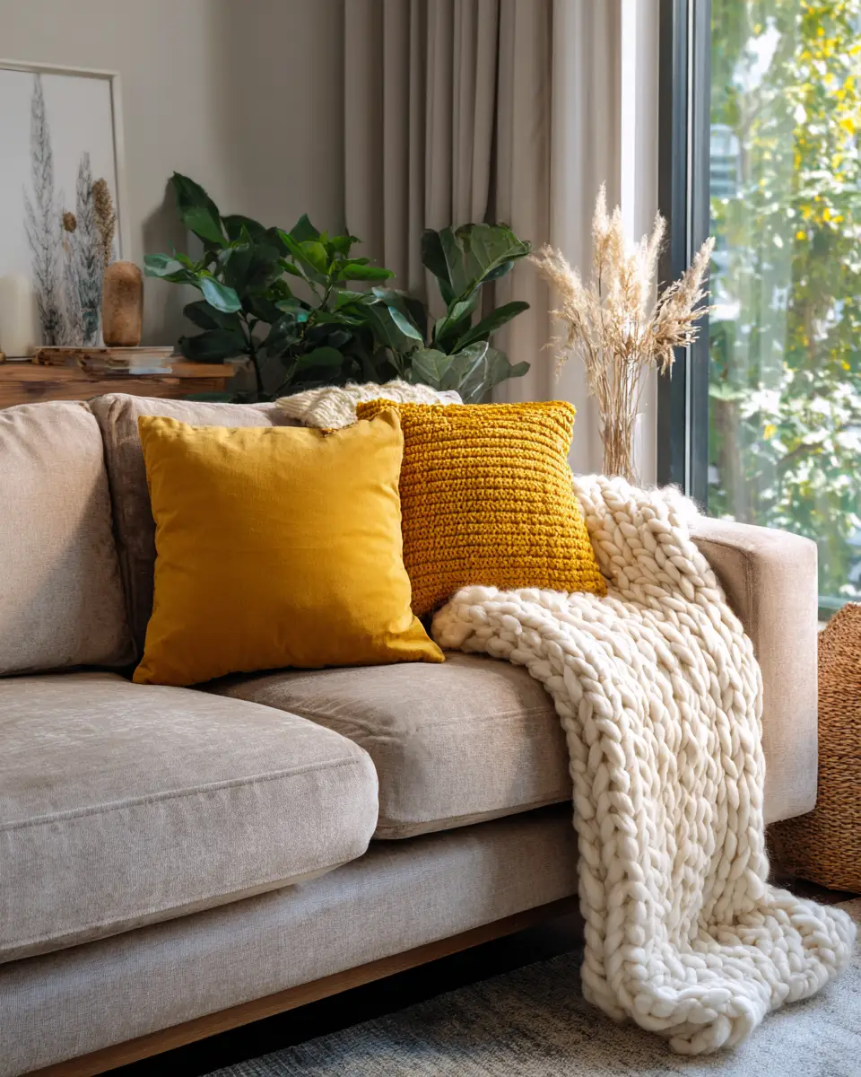 Mustard Yellow Living Room Decor Ideas