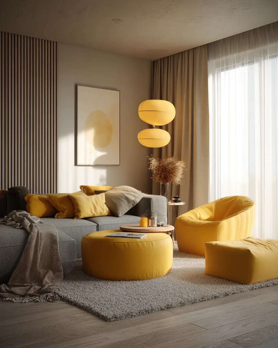 Mustard Yellow Living Room Decor Ideas