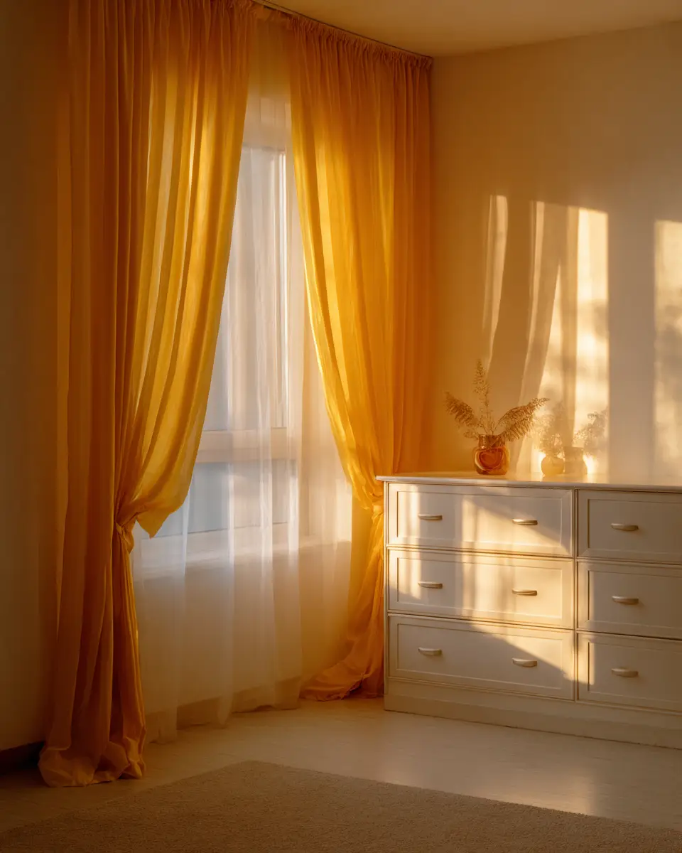 Mustard Yellow Minimalist Bedroom Decor Ideas