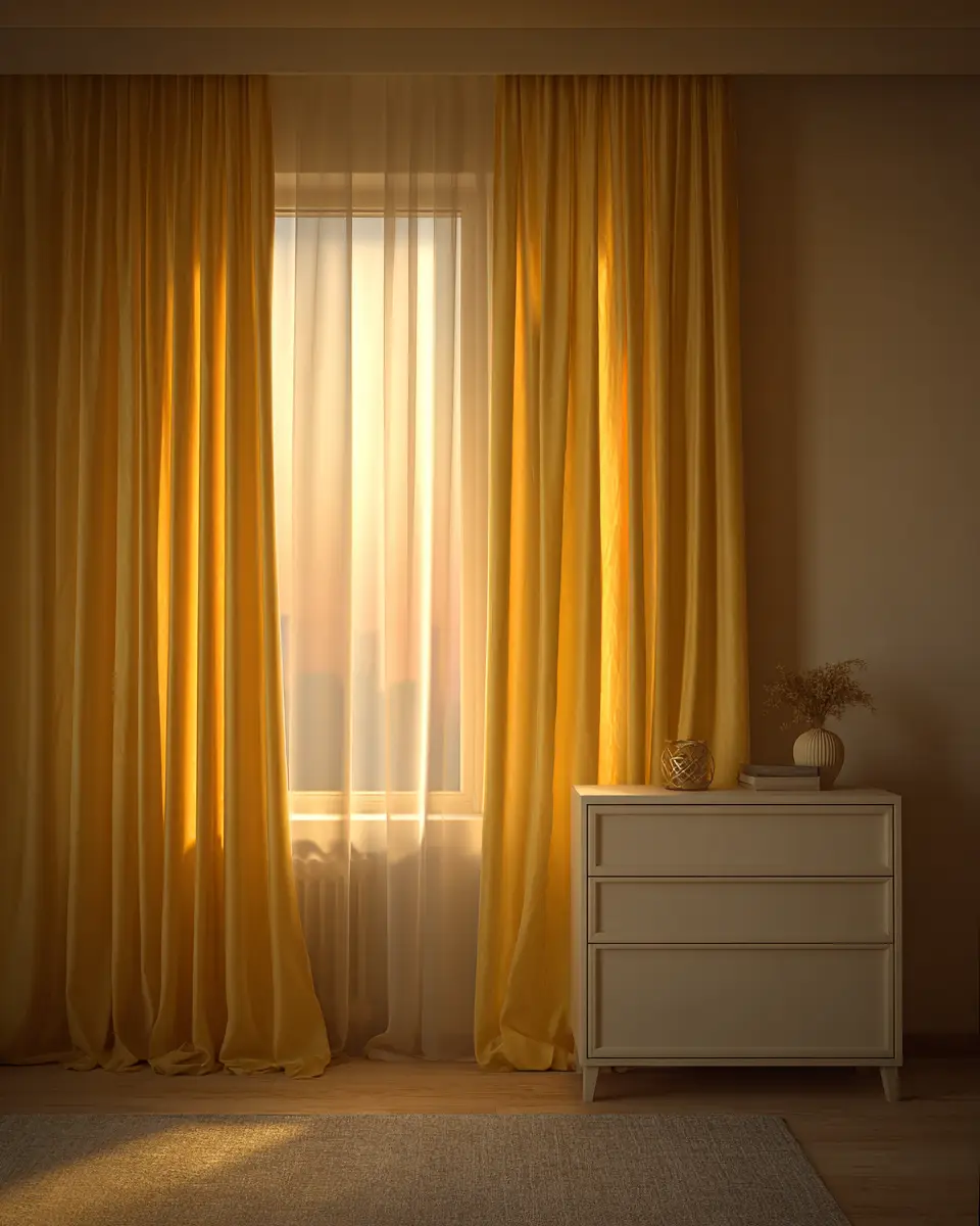 Mustard Yellow Minimalist Bedroom Decor Ideas