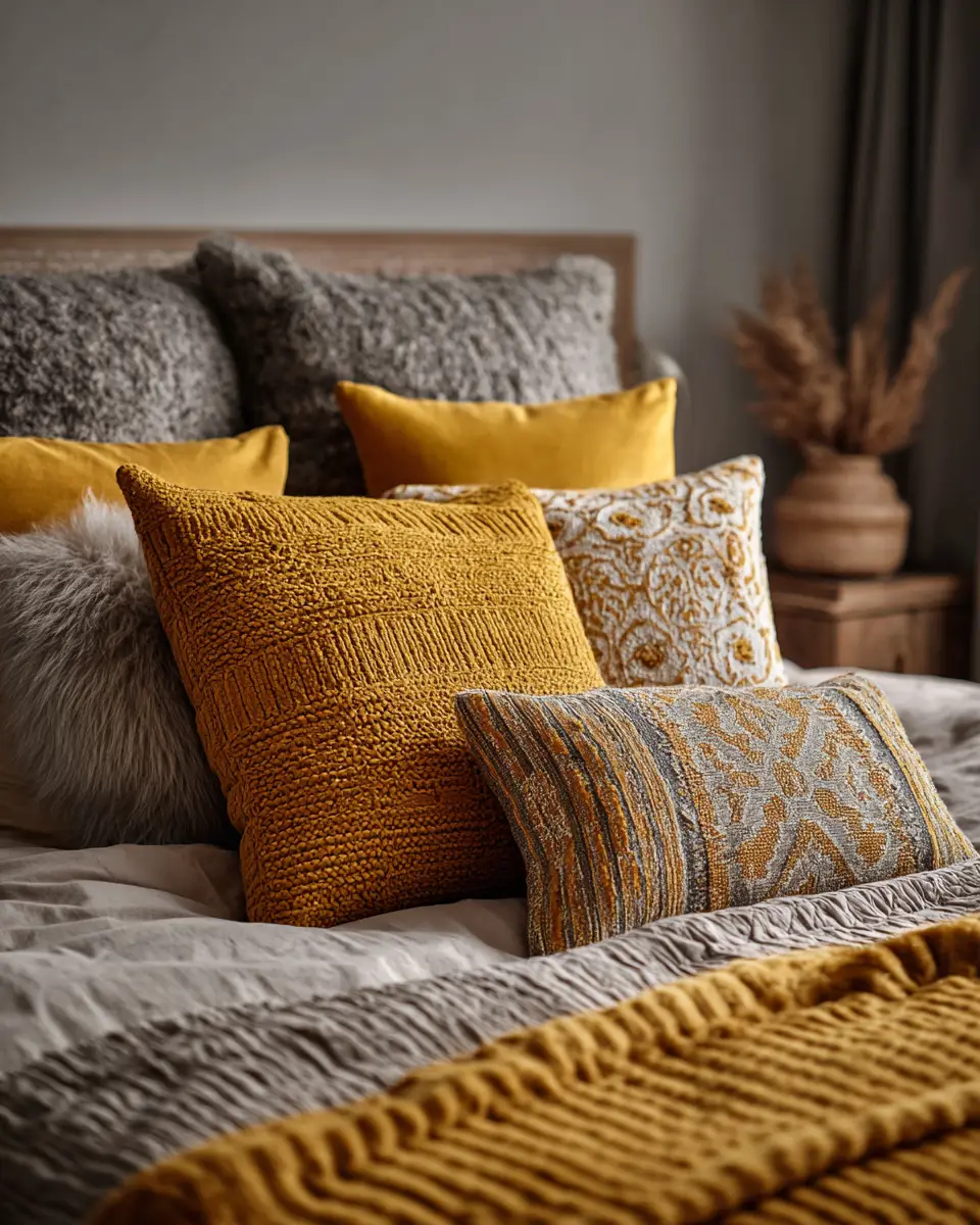 Mustard Yellow Minimalist Bedroom Decor Ideas