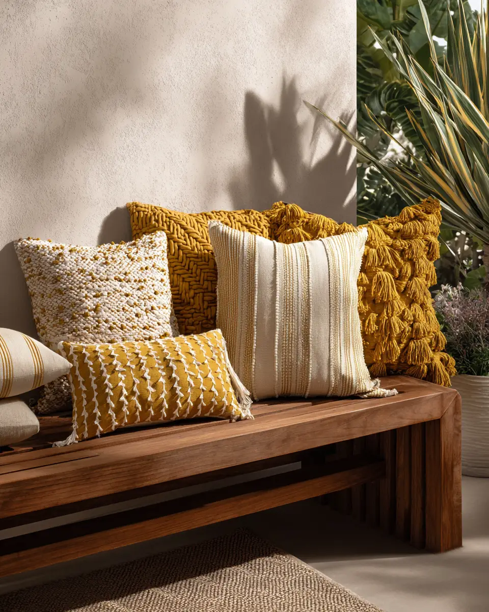 Mustard Yellow Minimalist Patio Decor Ideas