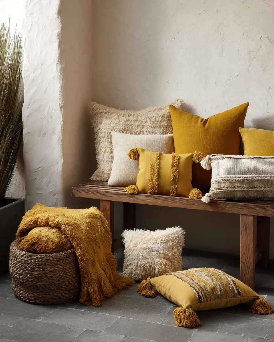 Mustard Yellow Minimalist Patio Decor Ideas