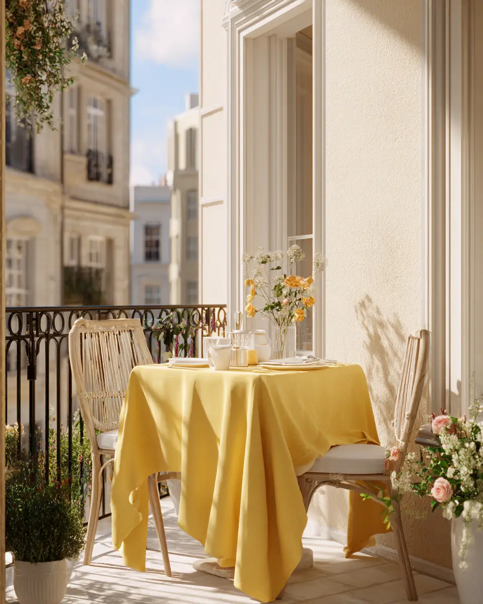 Mustard Yellow Modern Balcony Decor Ideas