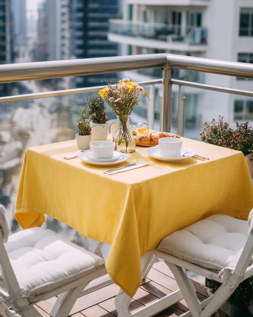 Mustard Yellow Modern Balcony Decor Ideas