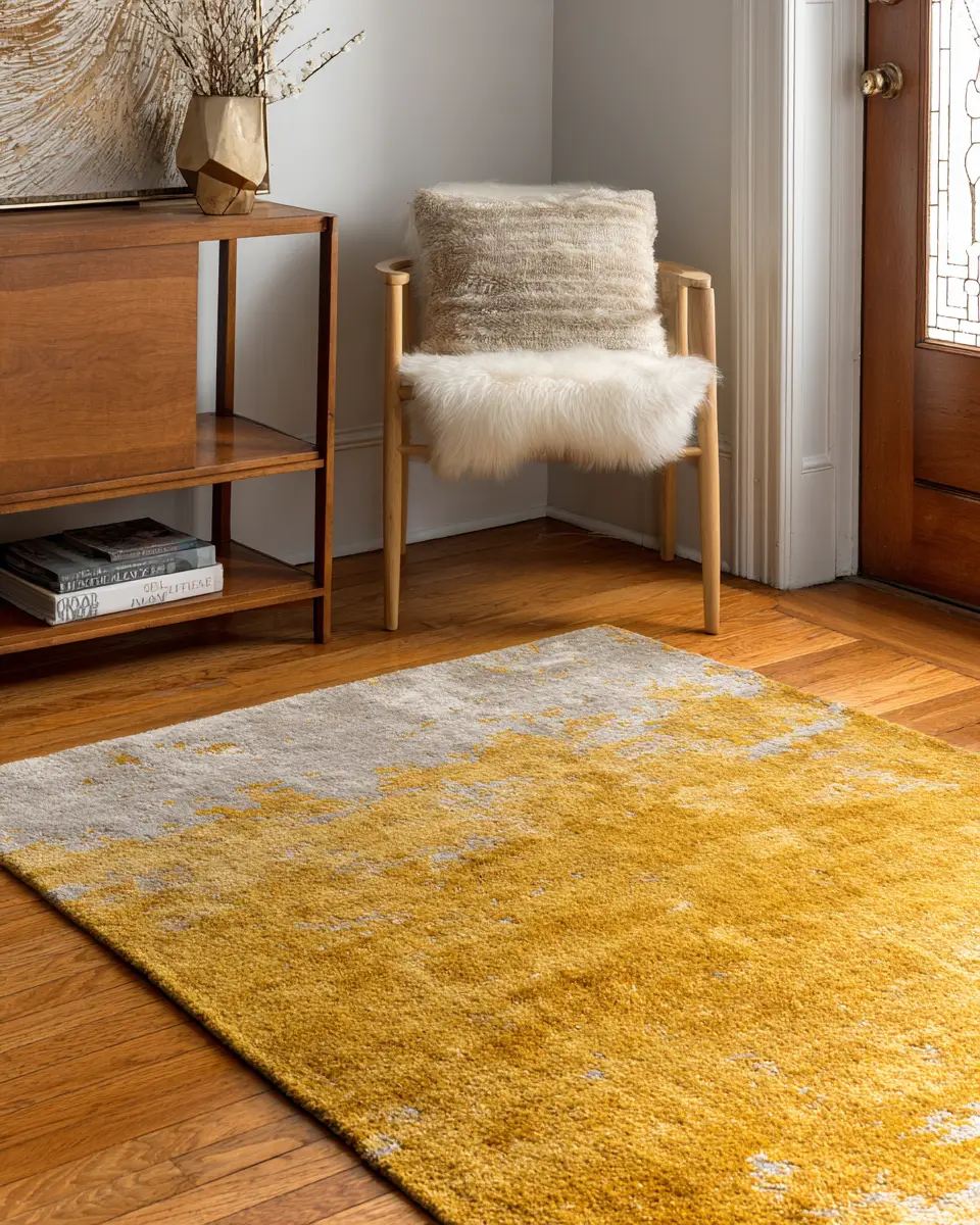 Mustard Yellow Modern Entryway Decor Ideas