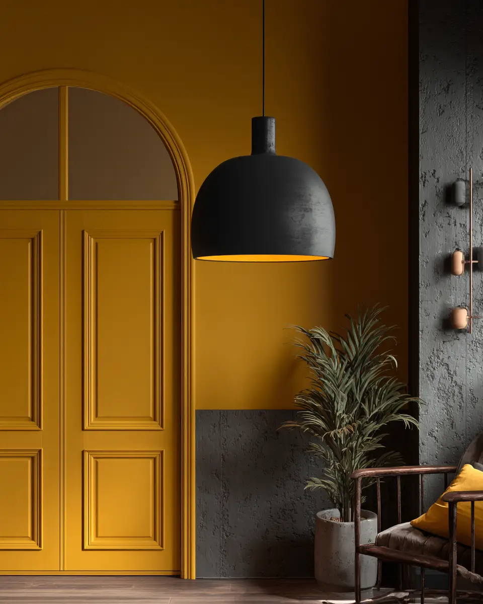 Mustard Yellow Modern Entryway Decor Ideas