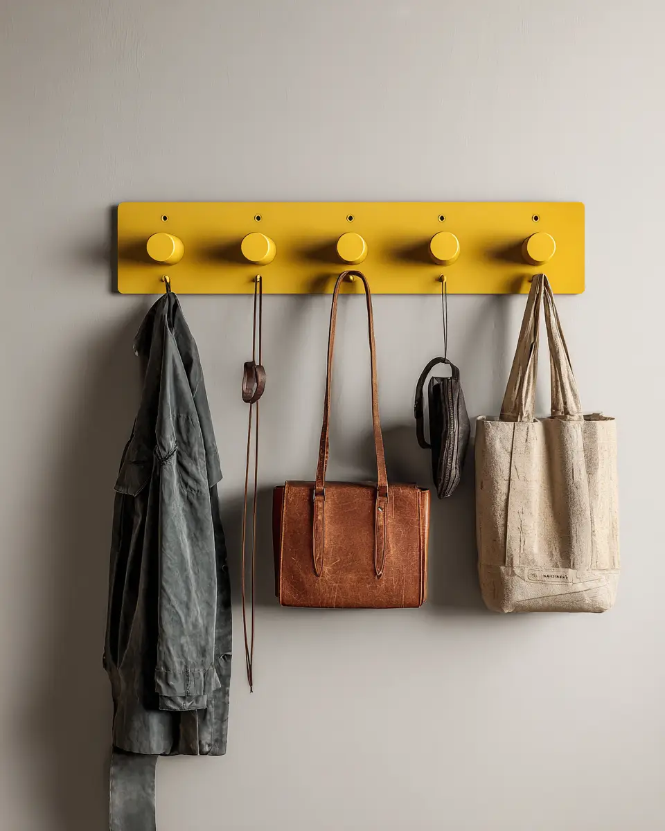 Mustard Yellow Modern Entryway Decor Ideas