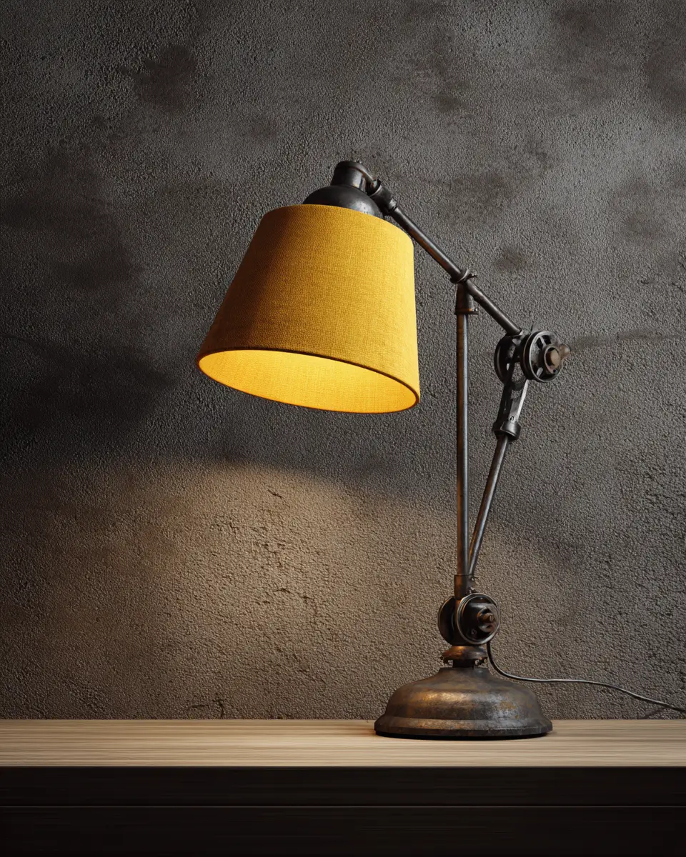 Mustard Yellow Rustic Home Office Decor Ideas