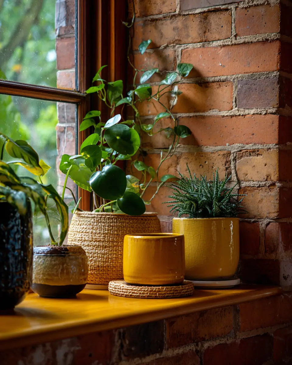 Mustard Yellow Rustic Home Office Decor Ideas