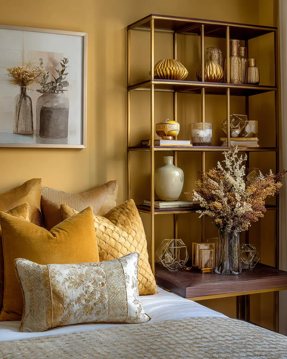 Mustard Yellow Traditional Bedroom Decor Ideas