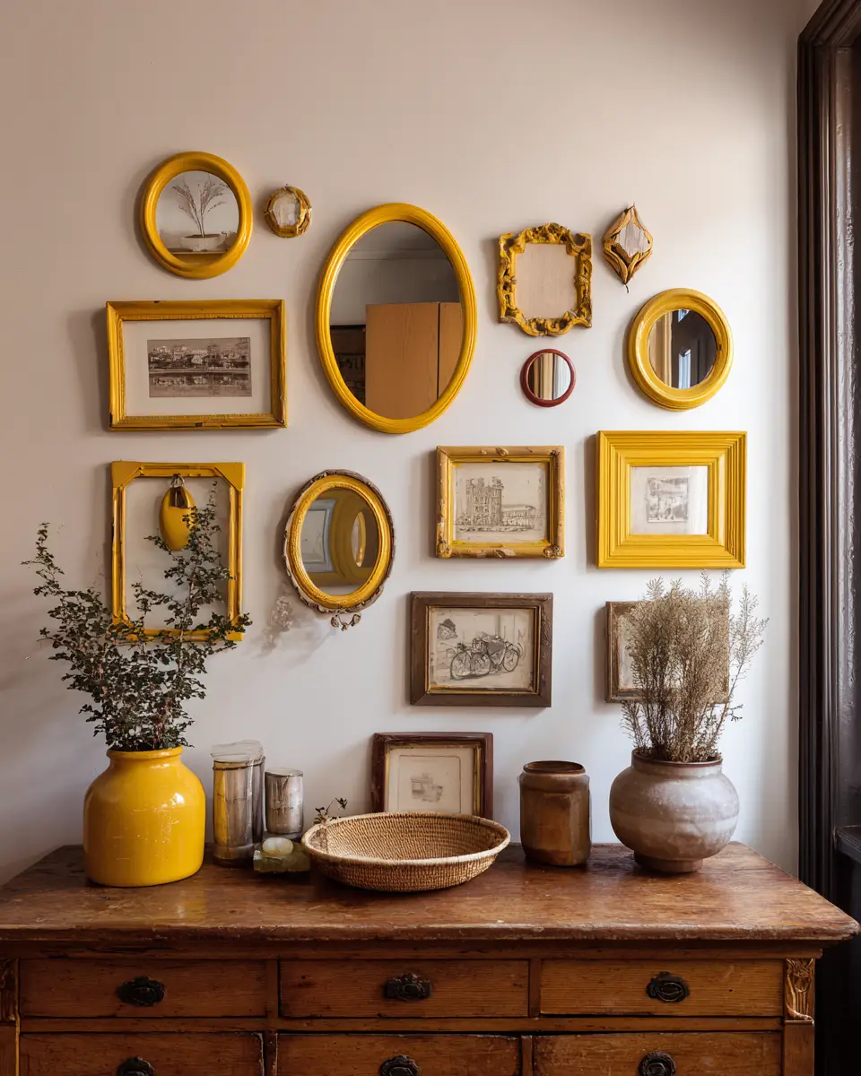 Mustard Yellow Vintage Entryway Decor Ideas