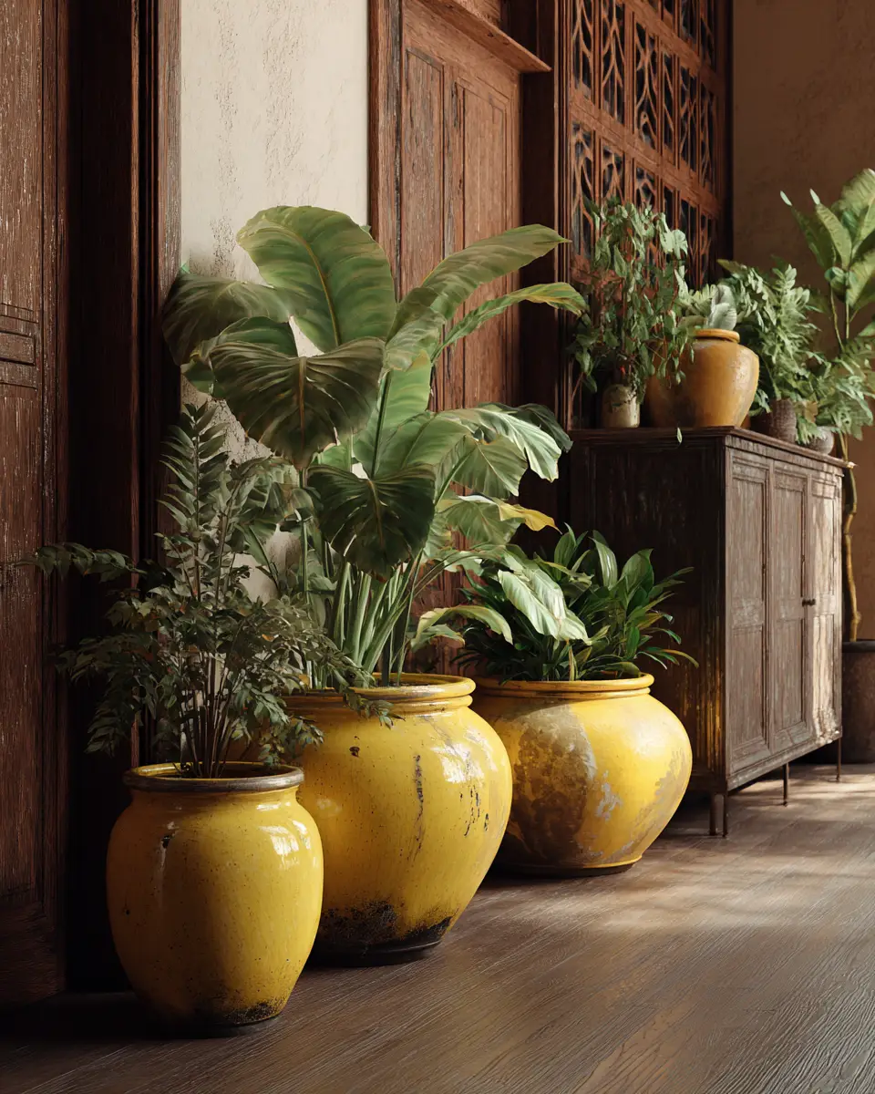 Mustard Yellow Vintage Entryway Decor Ideas