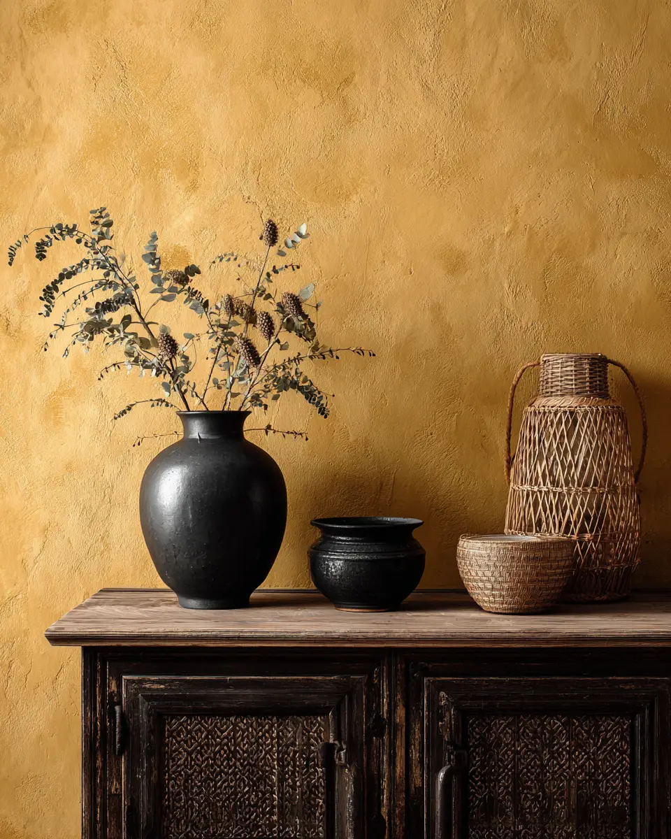 Mustard Yellow Vintage Entryway Decor Ideas