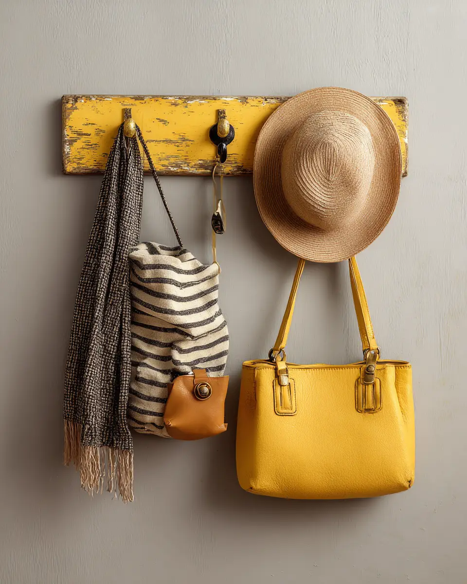 Mustard Yellow Vintage Entryway Decor Ideas