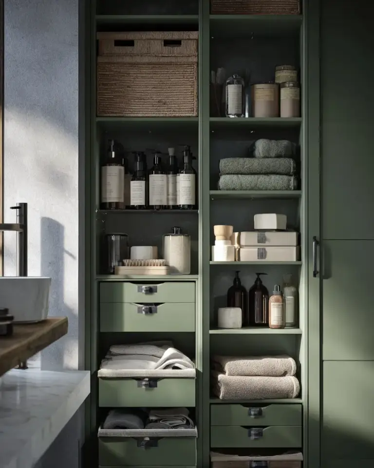 Muted Green Bathroom Decor Ideas - Featured