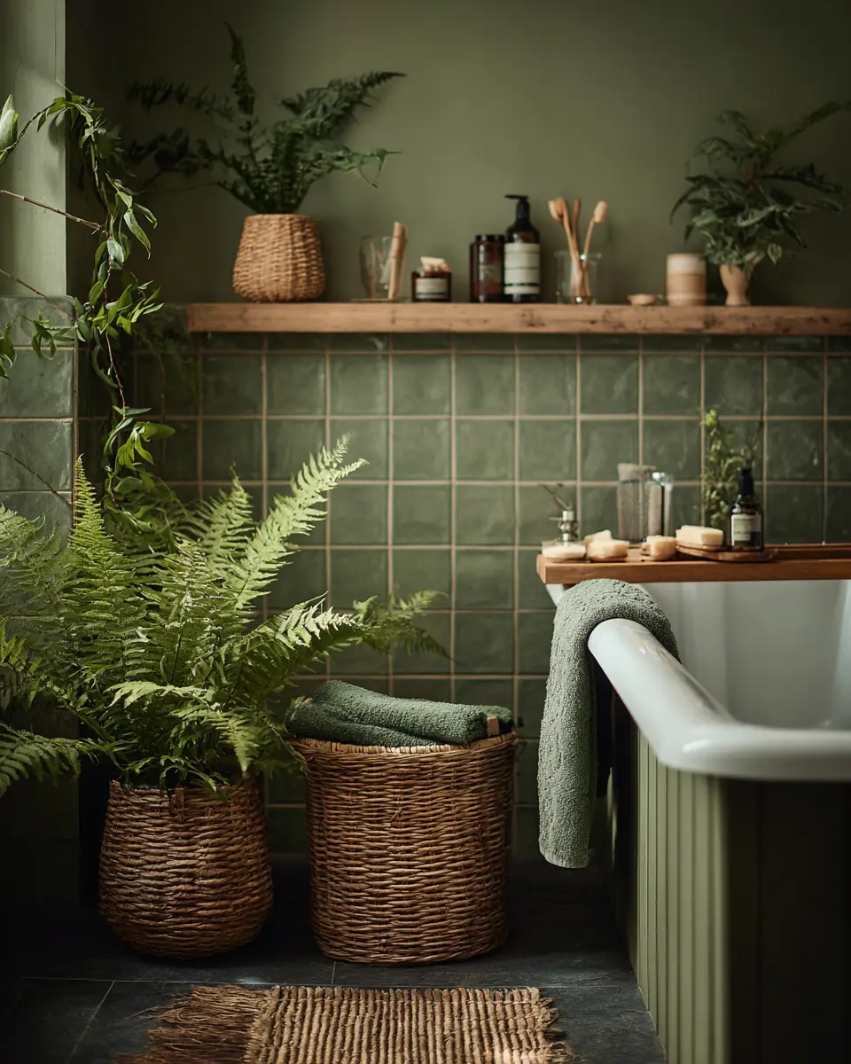 Muted Green Bathroom Decor Ideas