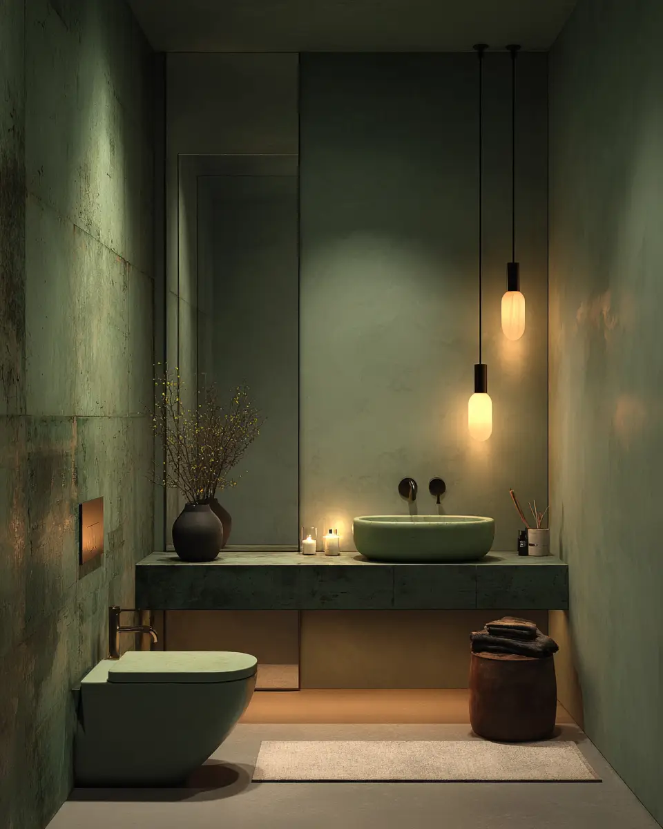 Muted Green Bathroom Decor Ideas