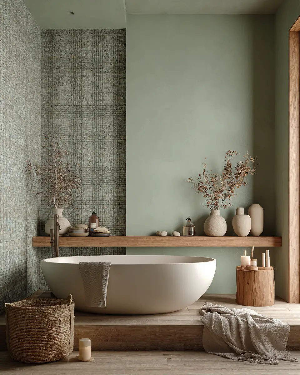 Muted Green Bathroom Decor Ideas