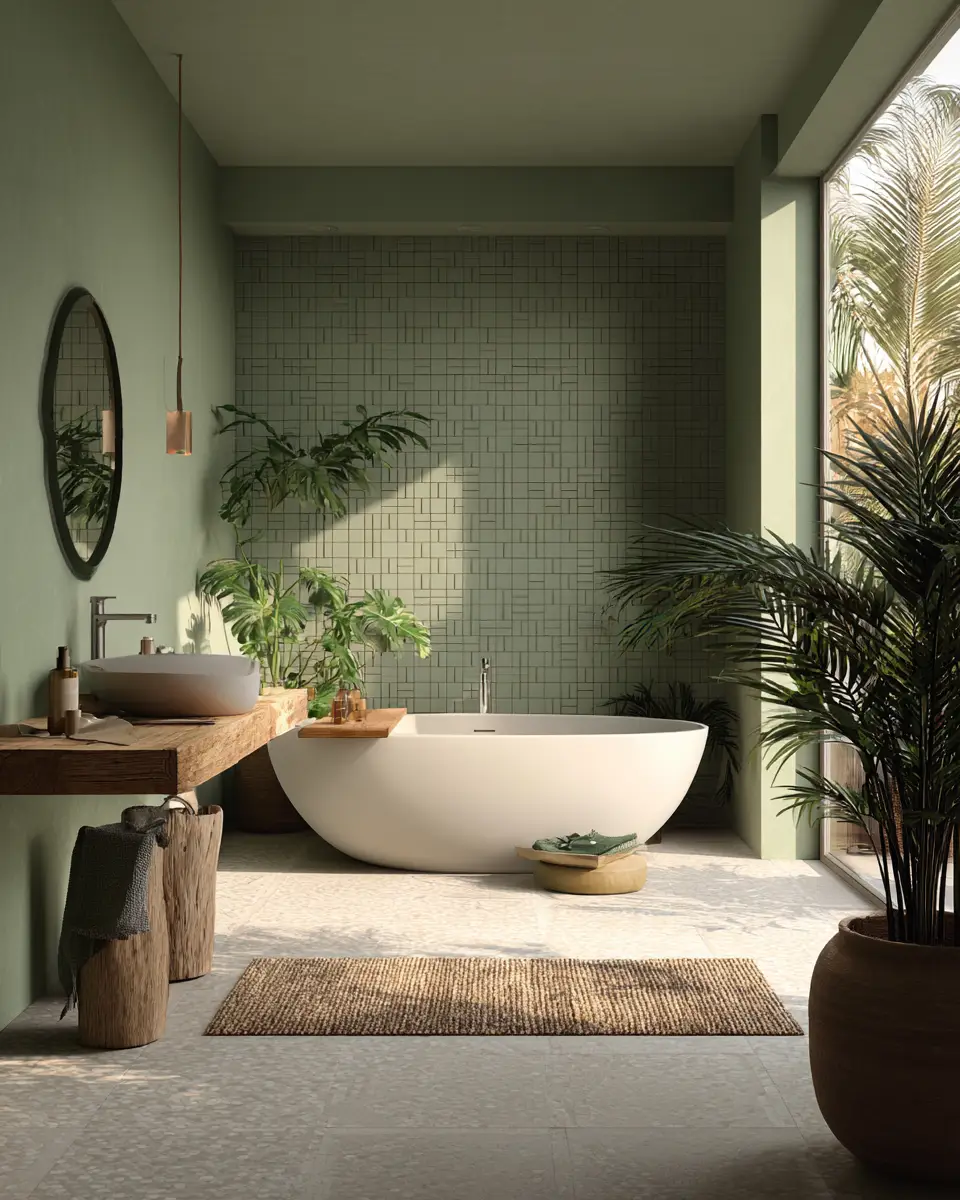 Muted Green Bathroom Decor Ideas