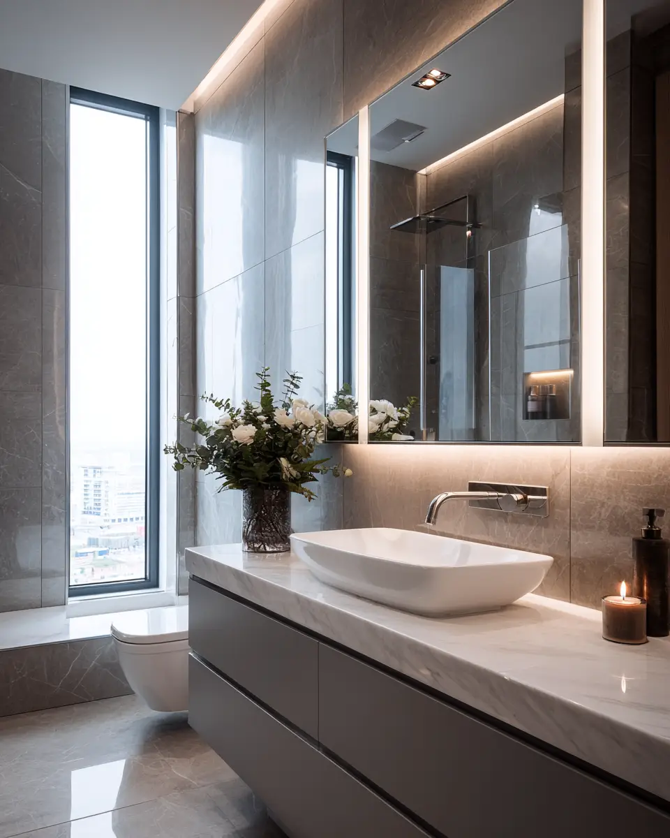 Narrow Bathroom Decor Ideas