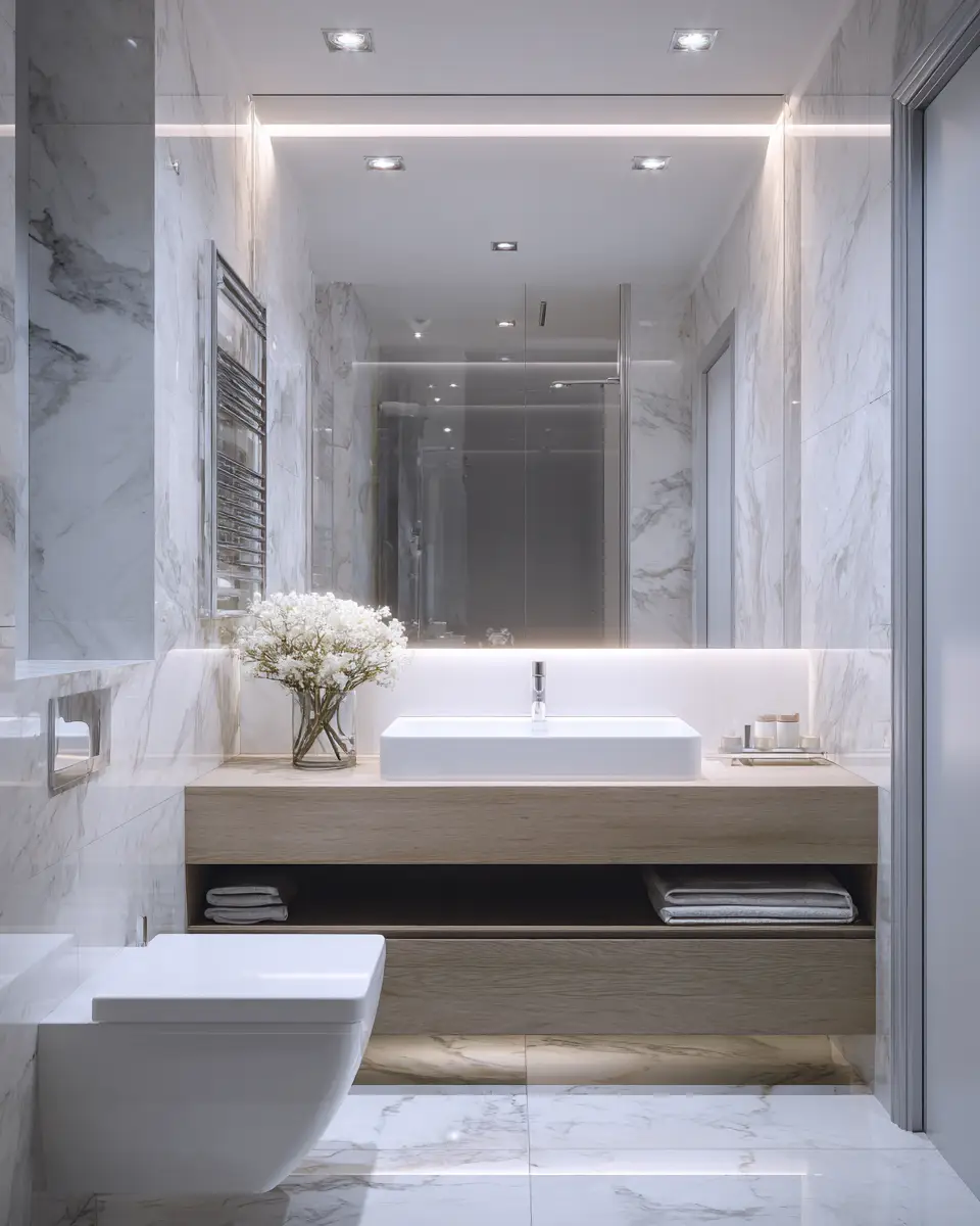 Narrow Bathroom Decor Ideas