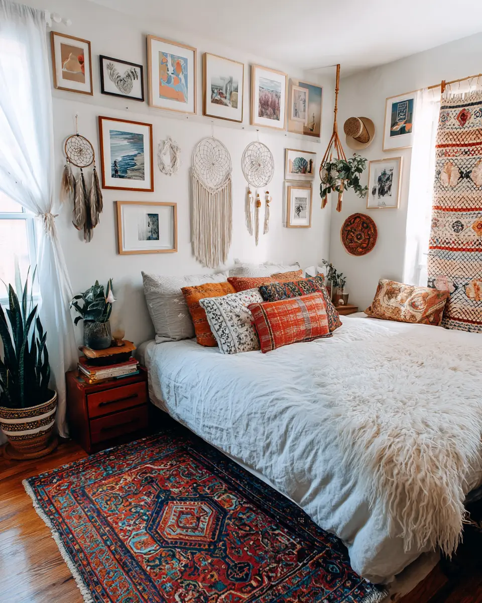 Narrow Boho Bedroom Decor Ideas