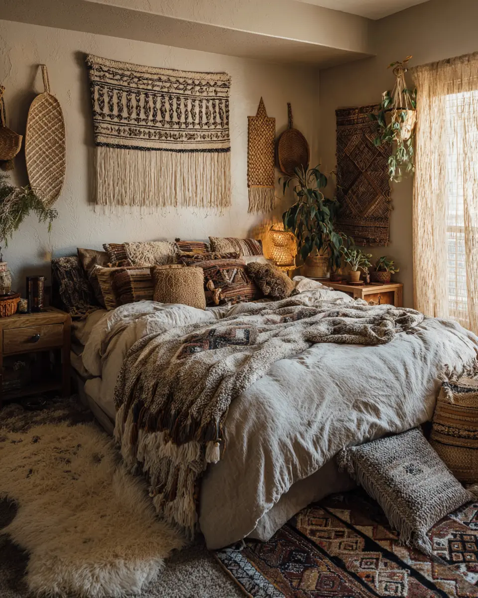 Narrow Boho Bedroom Decor Ideas