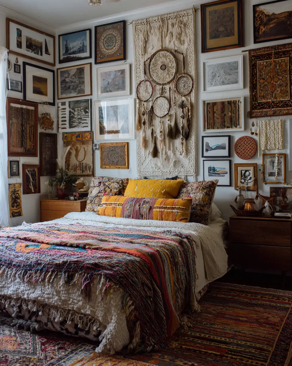 Narrow Boho Bedroom Decor Ideas