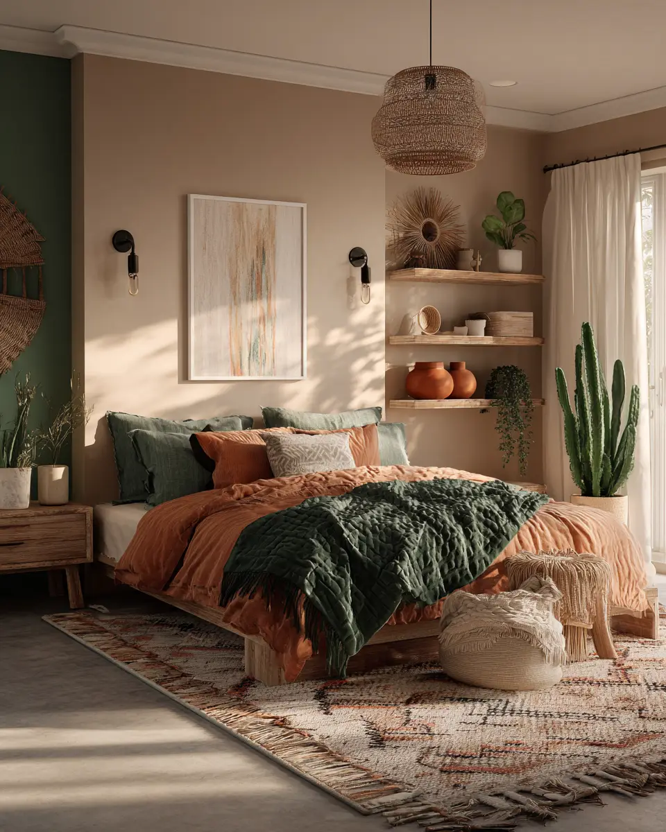 Narrow Boho Bedroom Decor Ideas