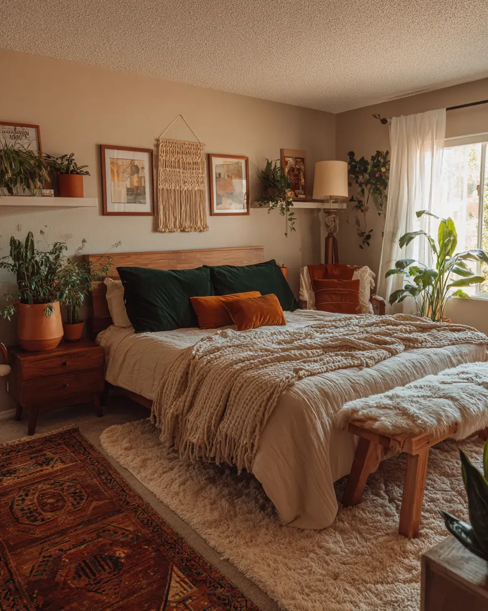 Narrow Boho Bedroom Decor Ideas