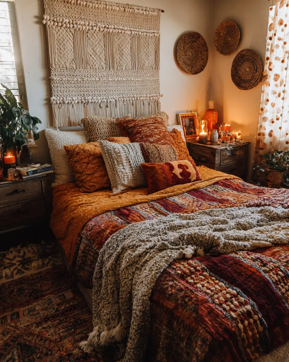 Narrow Boho Bedroom Decor Ideas