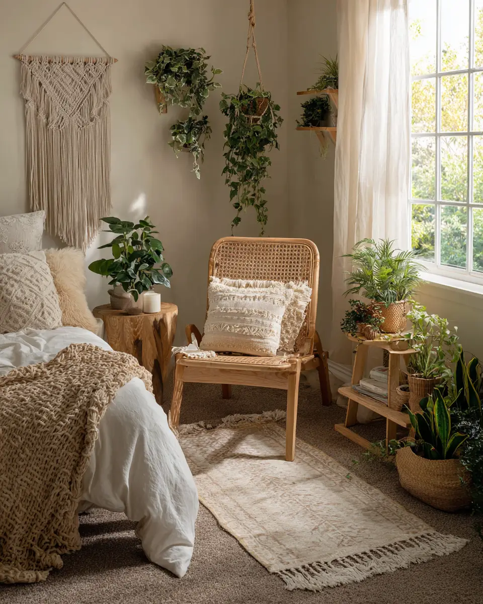 Narrow Boho Bedroom Decor Ideas