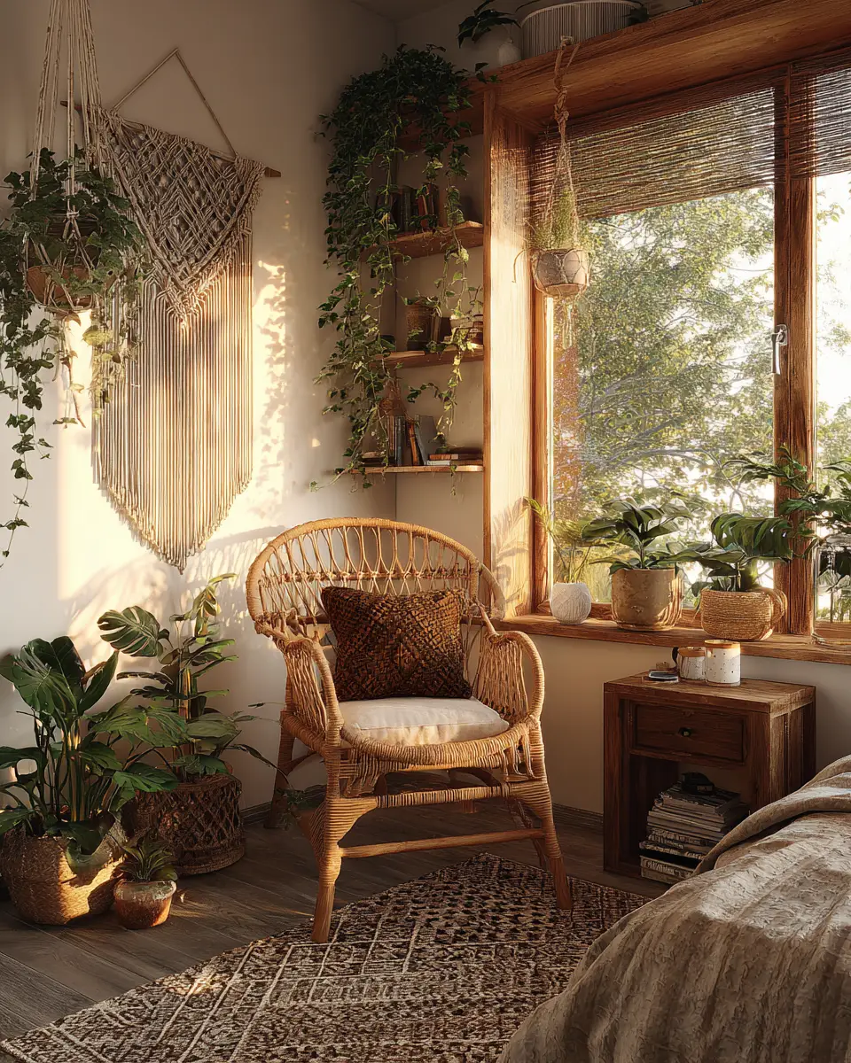 Narrow Boho Bedroom Decor Ideas