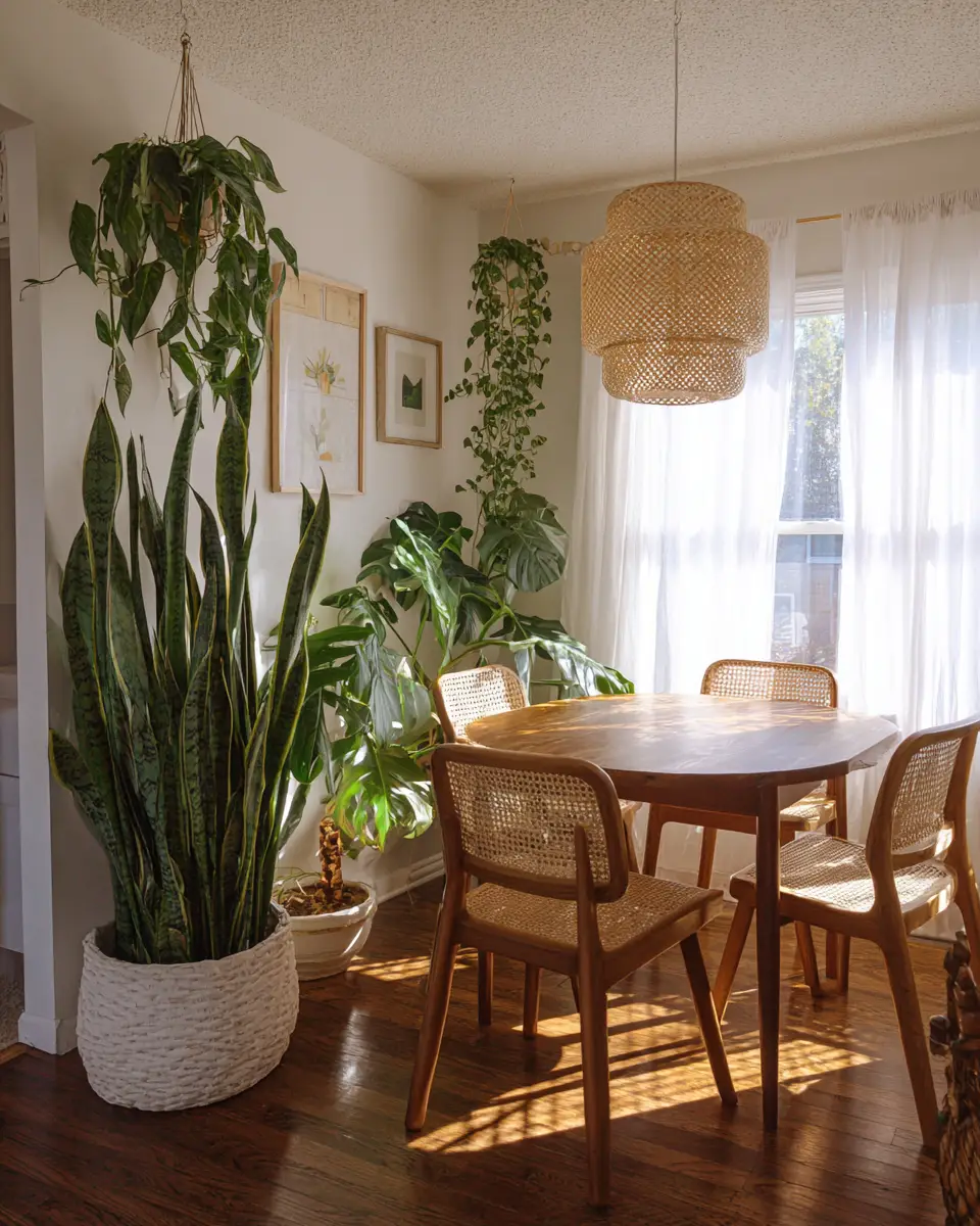 Narrow Boho Dining Room Decor Ideas