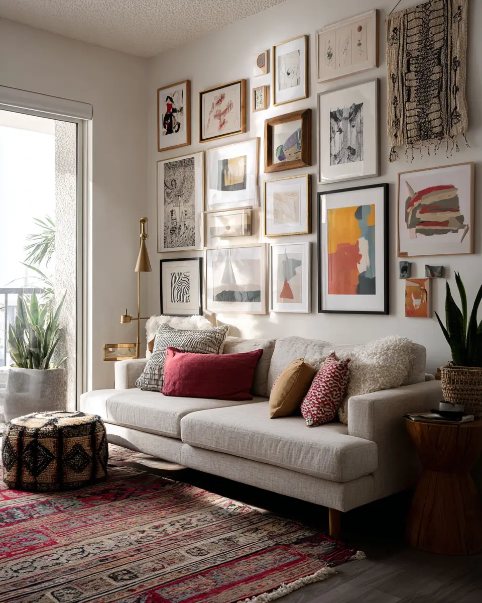 Narrow Boho Living Room Decor Ideas
