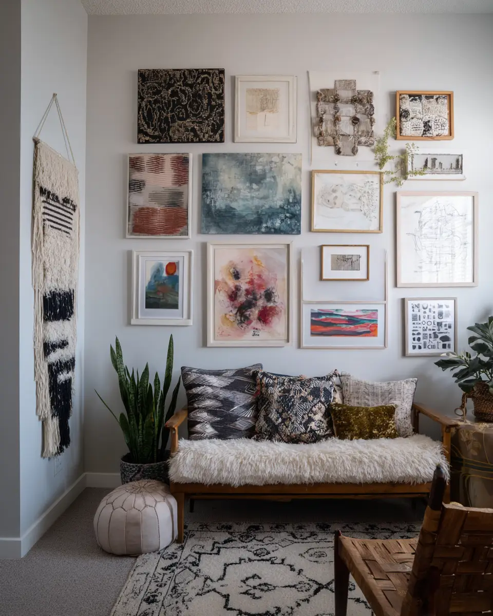 Narrow Boho Living Room Decor Ideas