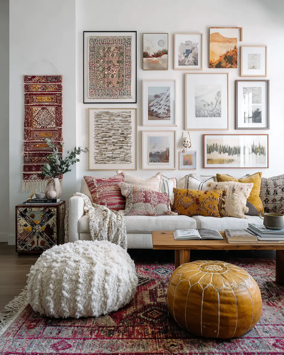 Narrow Boho Living Room Decor Ideas