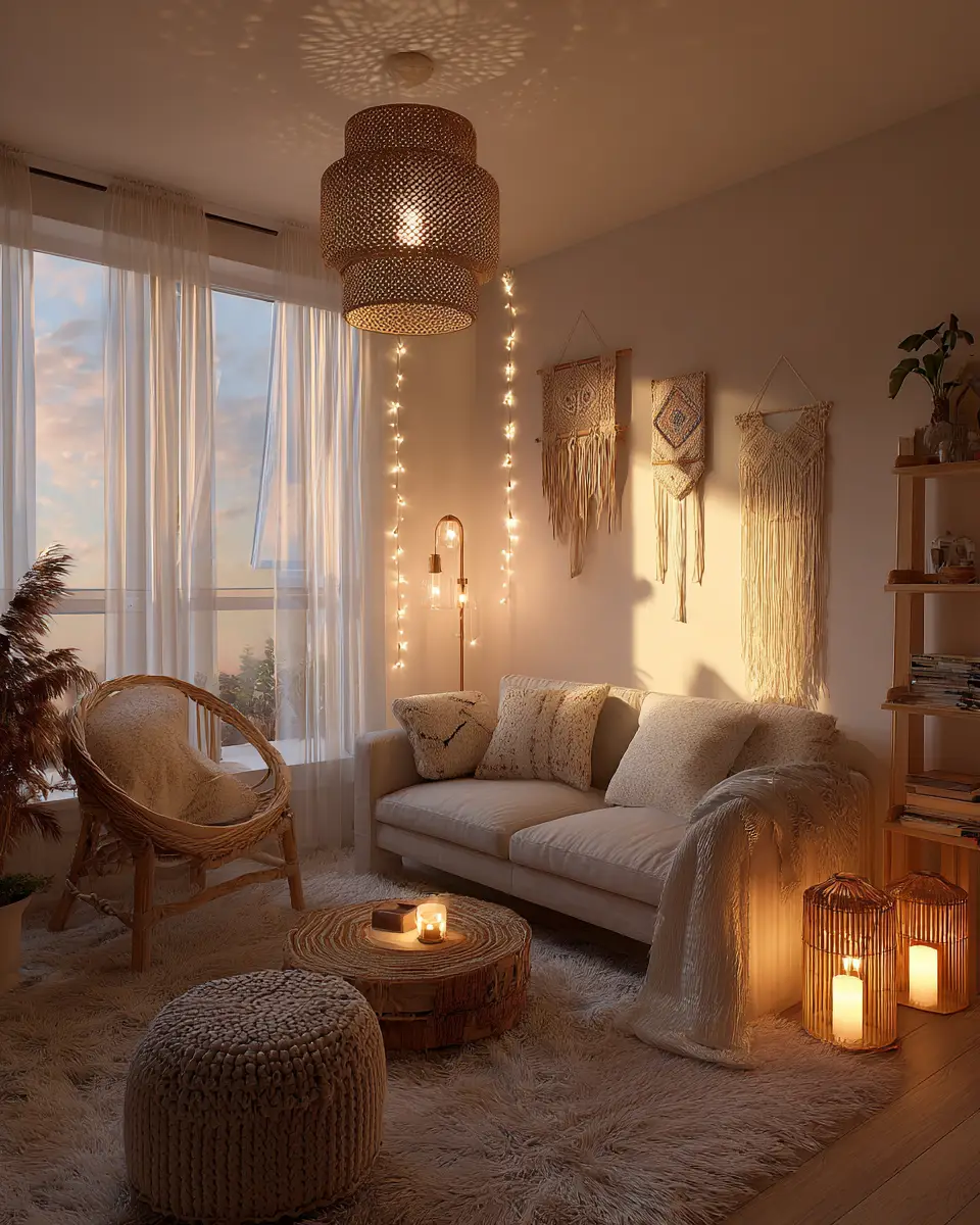 Narrow Boho Living Room Decor Ideas