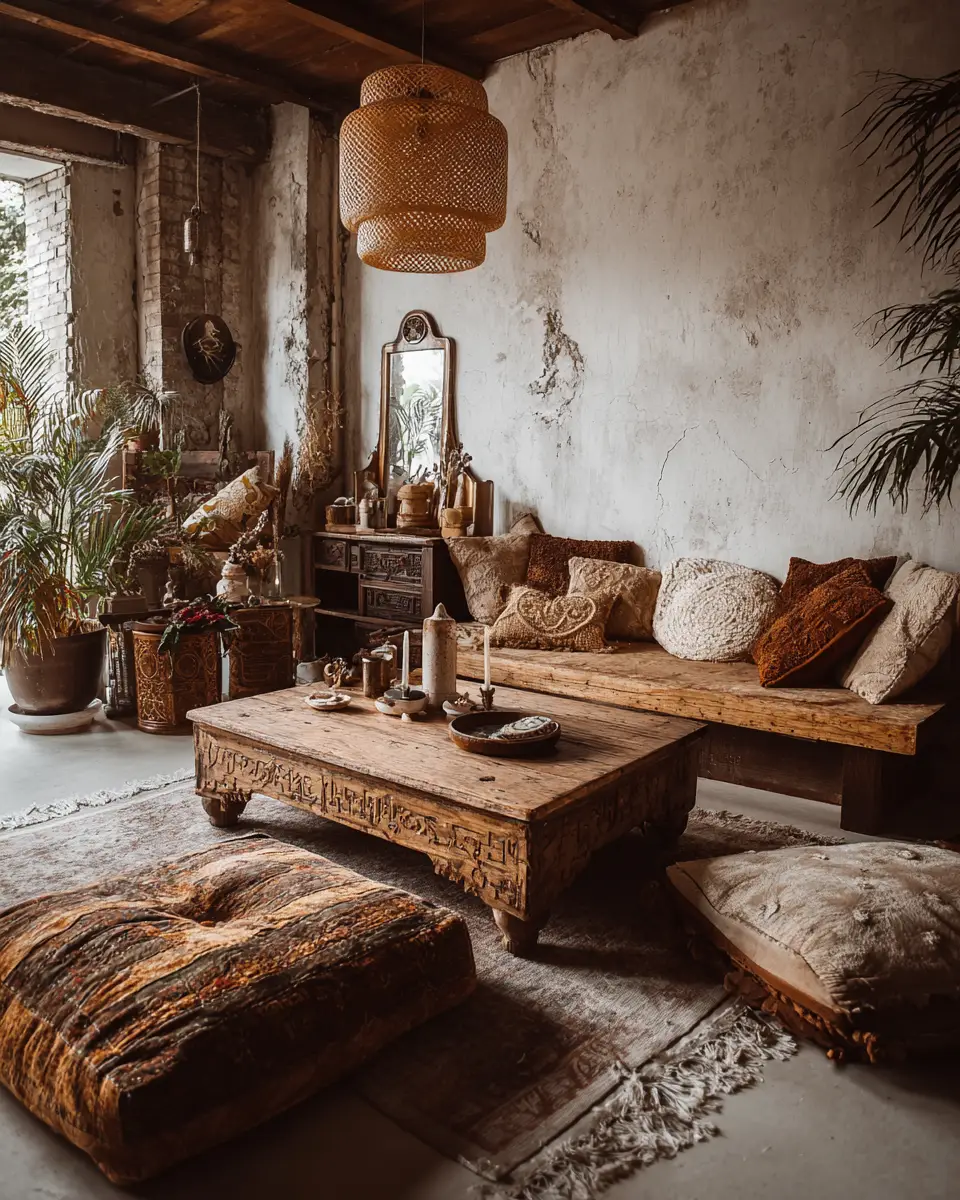 Narrow Boho Living Room Decor Ideas