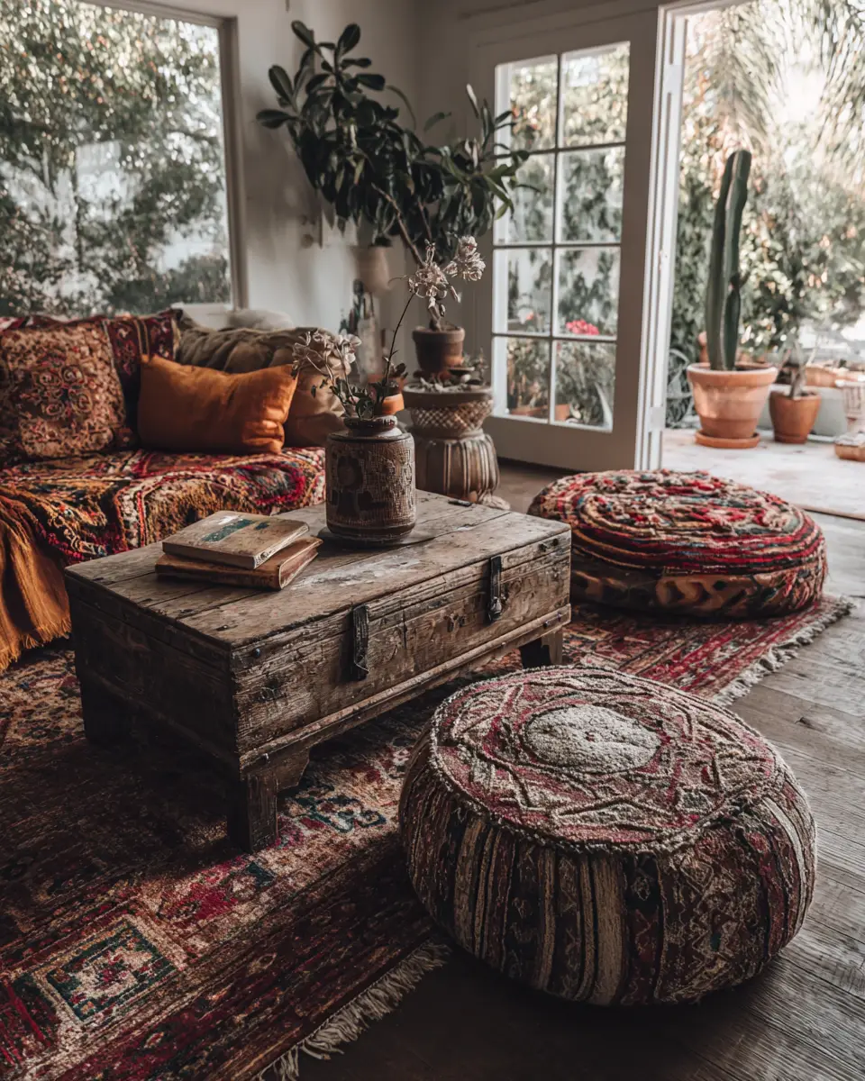 Narrow Boho Living Room Decor Ideas