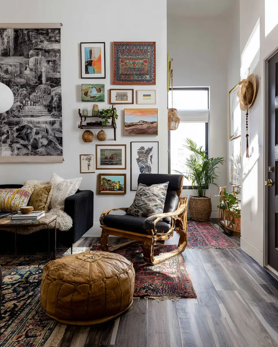 Narrow Boho Living Room Decor Ideas