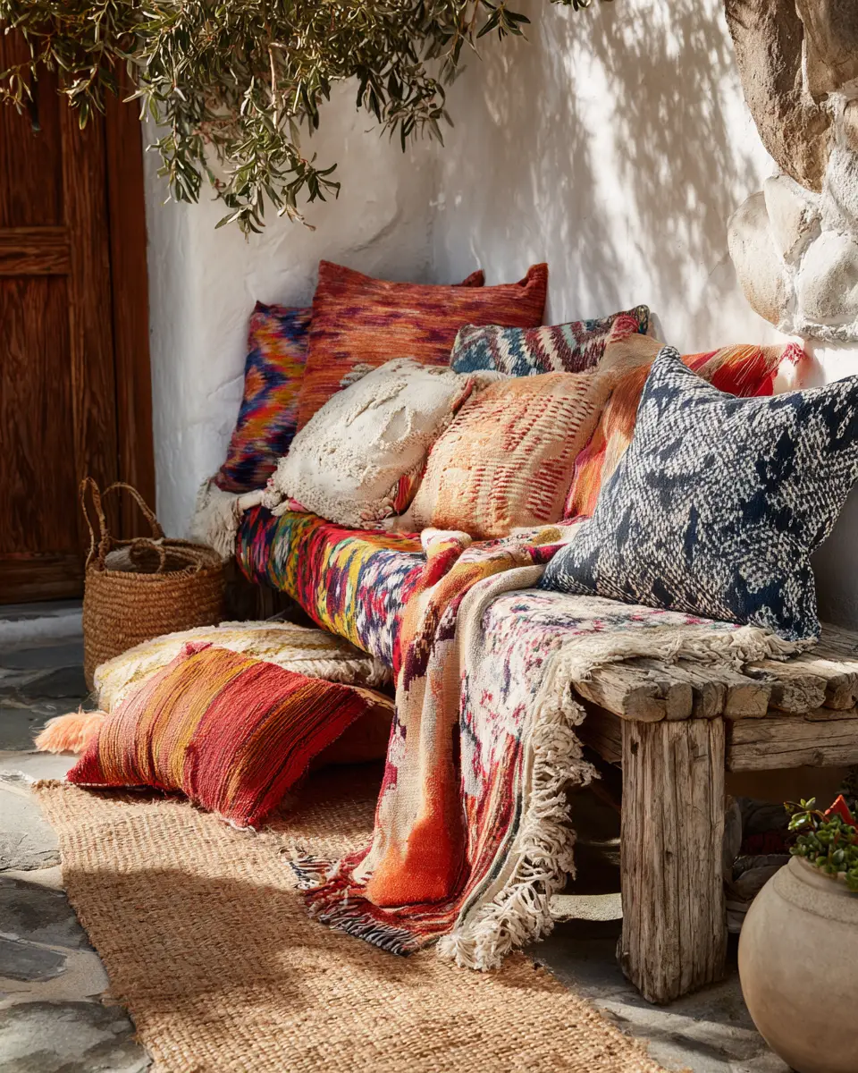 Narrow Boho Patio Decor Ideas