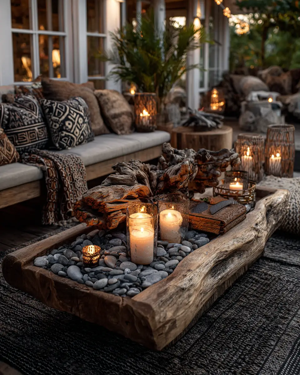 Narrow Boho Patio Decor Ideas