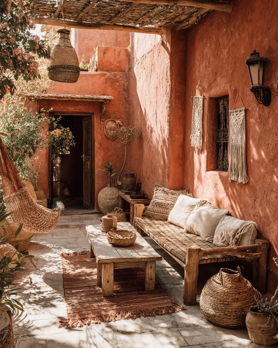 Narrow Boho Patio Decor Ideas