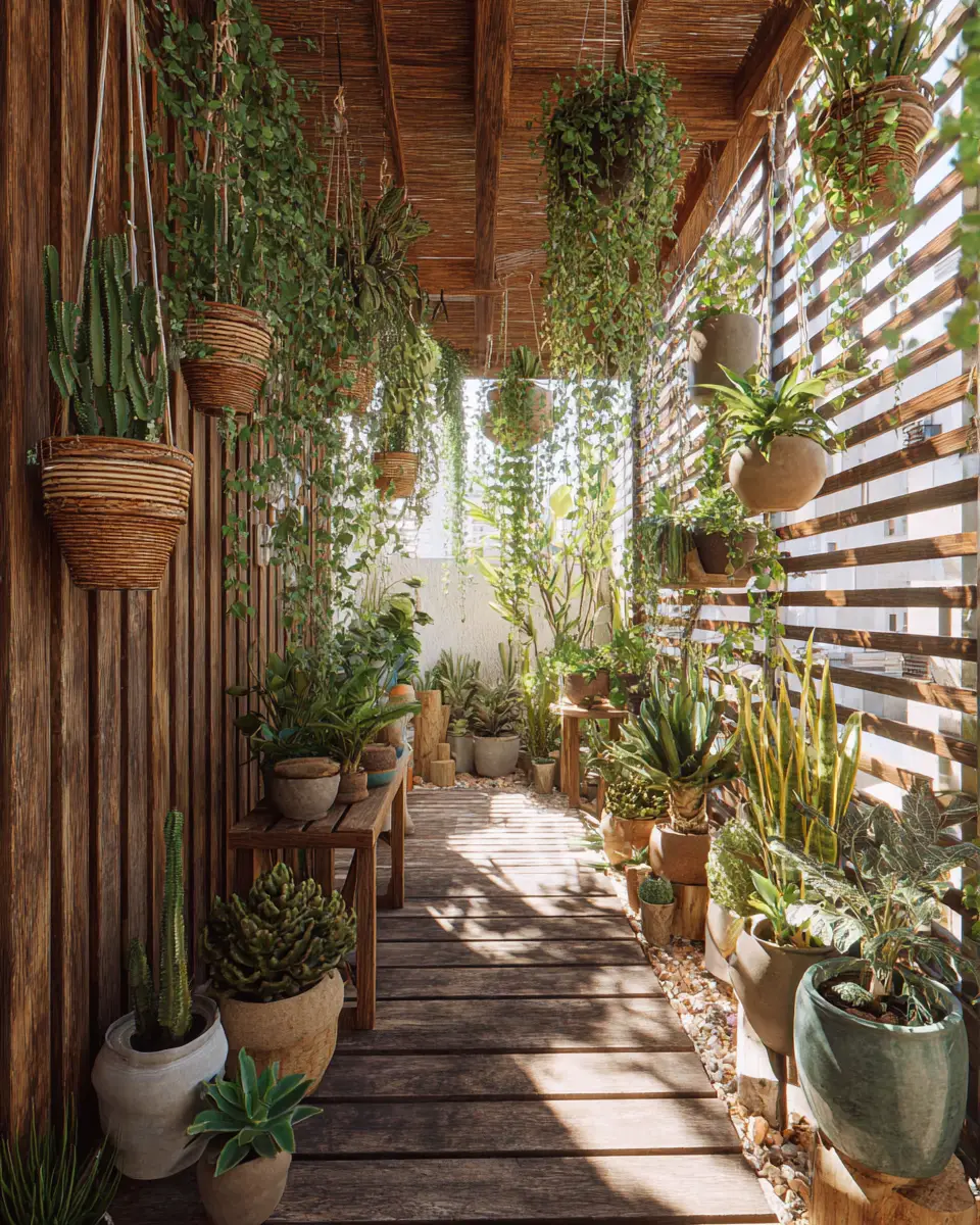 Narrow Boho Patio Decor Ideas